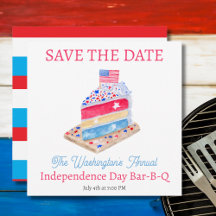 Bolo de 4 de Julho em Aquarela Festa