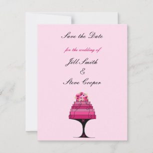 Reserve A Data Bolo de Casamento Elegante Salve a Data