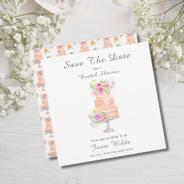 Reserve A Data Bolo de Noiva Camadas com Rosas em Aquarela