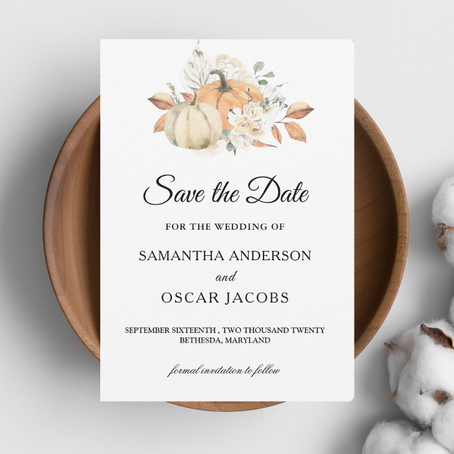 Reserve A Data Bombas e Flores de Aquarelas Modernas do outono (Criador carregado)