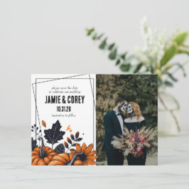 Reserve A Data Bonito Casamento de Pumpkins