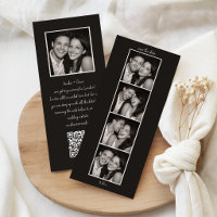 Booth de Foto Divertido Código QR Casamento Modern