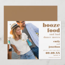 Booze Comida Má Dança Move Foto Dourada