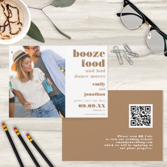 Reserve A Data Booze Food Bad Dance Moves Photo QR Code (Criador carregado)