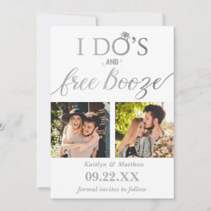 Reserve A Data Booze Livre Casamento Moderno Salve a Data