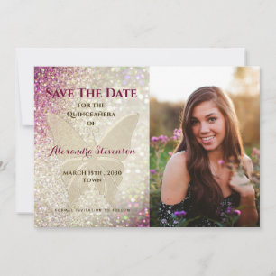 Reserve A Data Borboleta Dourada Quinceañera