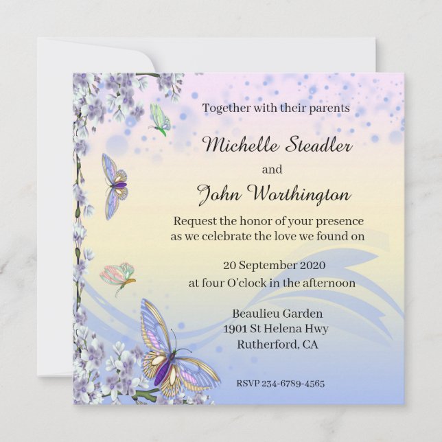 Reserve A Data Borboleta E Floral (Frente)