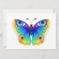 Borboleta Pavão Olho de Arco-Íris