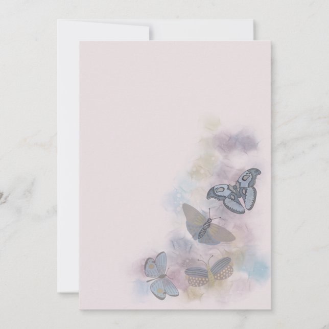 Reserve A Data Borboletas de tinta a álcool (Frente)