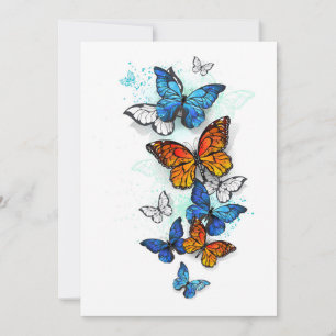 Reserve A Data Borboletas voadoras Morpho e Monarca