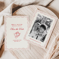 Bordado de Renda com Rubor Vintage para Foto de Ca