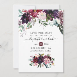 Reserve A Data Bordéus - Casamento Floral Burgundy