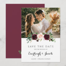 Borgonha Bege Rosa Floral Eucalipto Casamento