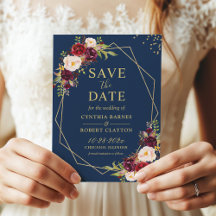 Borgonha Marsala Marinho Floral Azul Dourado Geomé