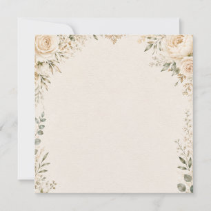Reserve A Data Botânica Elegante em Papel Artesanal Antigo