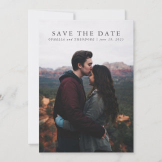 Reserve A Data Botânica em Aquarela Azul-Verde para Casamento