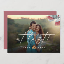 Botânica minimalista Salve a data com foto