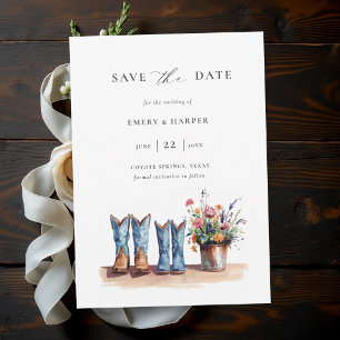Reserve A Data Botas de Ganga Country Flores Silvestres Casamento