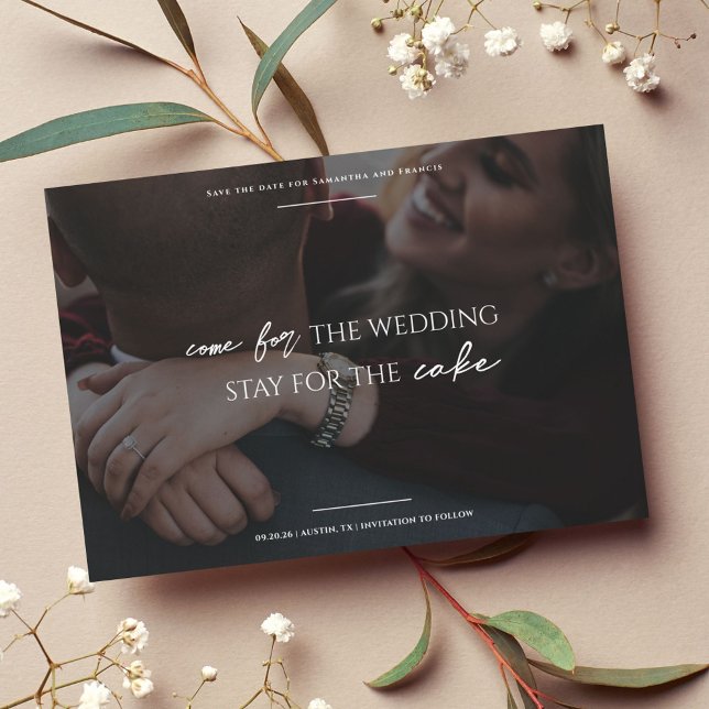 Reserve A Data Bradford Modern Photo e Typografia Wedes (Criador carregado)