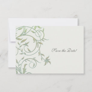 Reserve A Data Branca com Vinhas Verdes Casamento Salve a Data