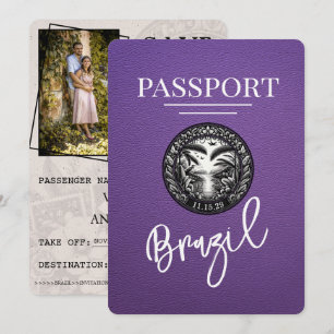Reserve A Data Brasil Roxo Passaporte Salvar Data