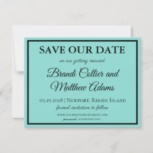 Reserve A Data Bride e Co Wedding Suite Modern Teal Blue