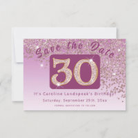 Brilhante Rosa Dourada para aniversário de 30 anos
