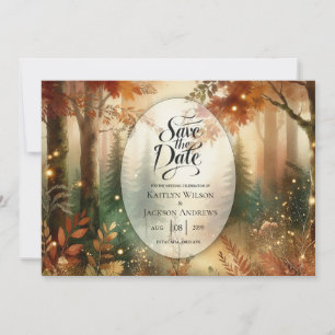 Reserve A Data Brilho de Outono no Casamento da Floresta Encantad