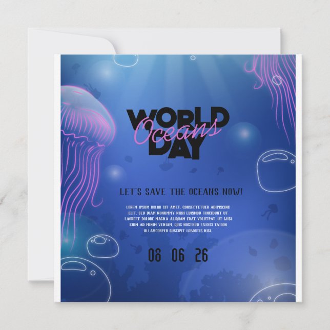 Reserve A Data Brincadeira Neon Glow Blue Green Piscina Party Boa (Frente)