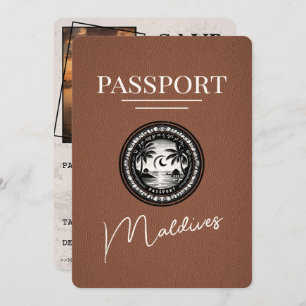 Reserve A Data Brown Maldives Passport Salvar a Data