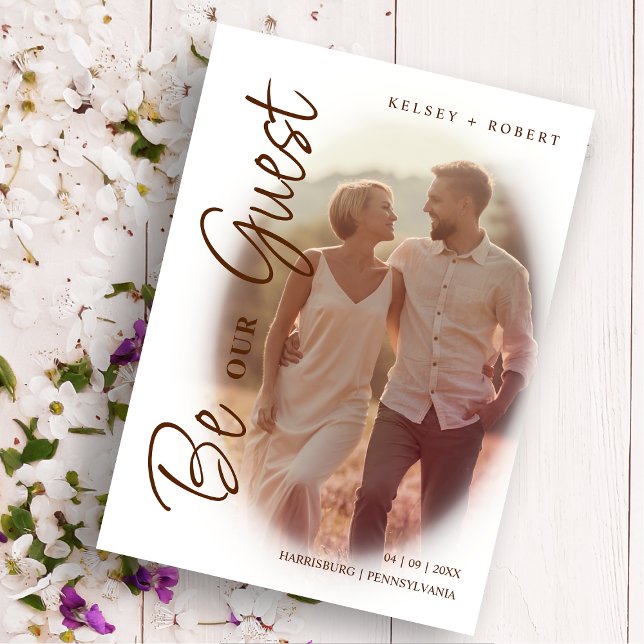 Reserve A Data Brown Modern Romantic Overlay Gradient Script (Criador carregado)