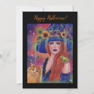Reserve A Data bruxa e sapo de Halloween por Renee Lavoie
