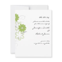 Budding Romance em Olive Green Salvar a Data