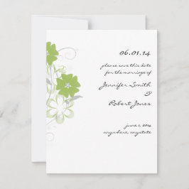 Reserve A Data Budding Romance em Olive Green Salvar a Data