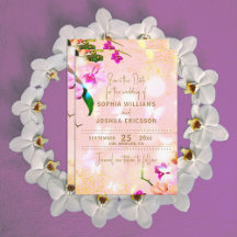 Buquê de Orquídeas Românticas Elegante Sofisticado