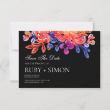 Buquê Floral Aquarela Chic Moderno para Casamento