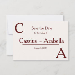 Reserve A Data Burgundy Bliss: Versão 1 Guardar a Data