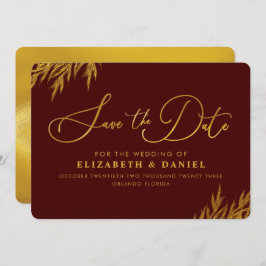 Reserve A Data Burgundy Dourada Pampas Grass Salvar Data