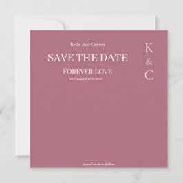 Reserve A Data Burgundy Forever Love Casamento Save The Date