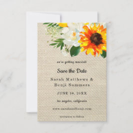 Reserve A Data Burlap Sunflower & White Floral Salvar Data V2