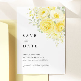 Reserve A Data Butter Yellow Ivory Floral Wedding