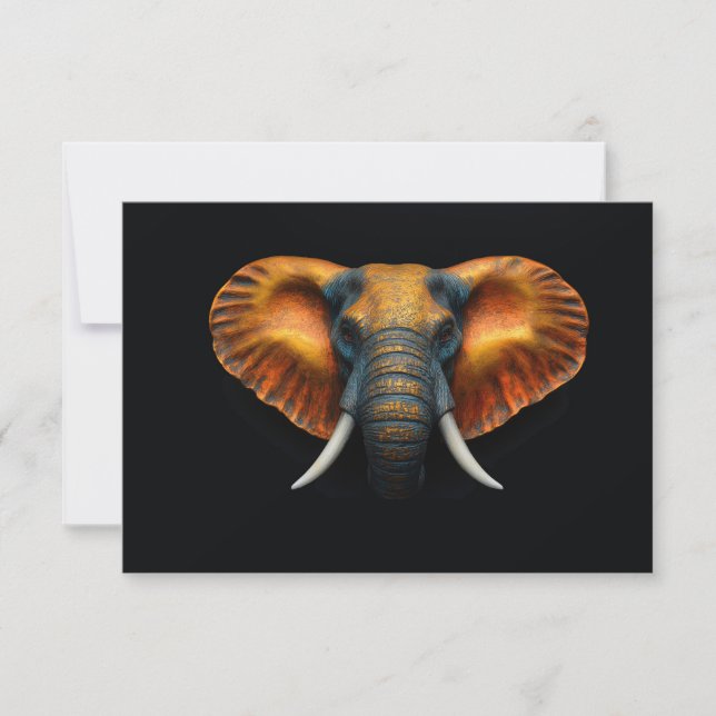 Reserve A Data Cabeça de elefante africano (Frente)