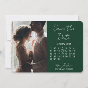 Reserve A Data Calendário de 31 Dias Salve a Data Floresta Verde 