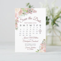 Calendário de Casamento do Boho Elegante Floral Co