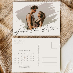 Reserve A Data Calendário de Fotos de Casamento com Letra de Cali