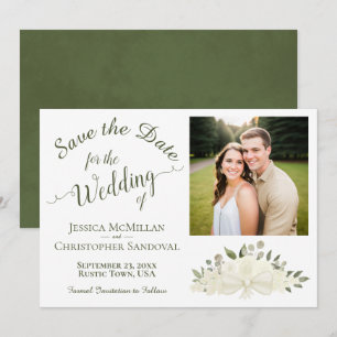 Reserve A Data Caligrafia Branca Elegante e Casamento Fotográfico