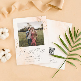 Reserve A Data Caligrafia Chic Blush Pink Watercolor Casamento