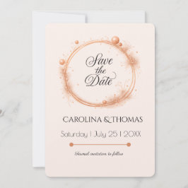 Reserve A Data Caligrafia de Casamento com Faíscas Elegante