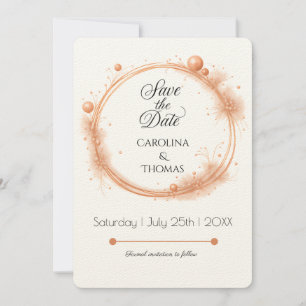 Reserve A Data Caligrafia de Casamento com Faíscas Elegante