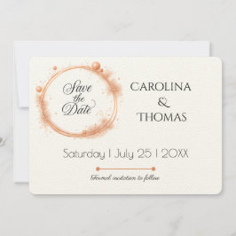 Reserve A Data Caligrafia de Casamento com Faíscas Elegante